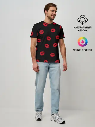 Мужская базовая футболка / Поцелуи