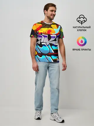 Мужская базовая футболка / urban neon