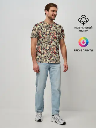 Мужская базовая футболка / Кровавые Черепа