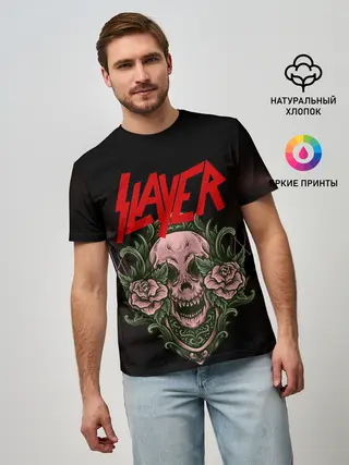 Мужская базовая футболка / SLAYER | УБИЙЦА