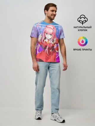 Мужская базовая футболка / Darling in the Franxx