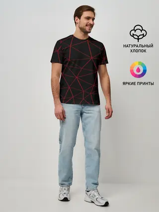 Мужская базовая футболка / Сетка