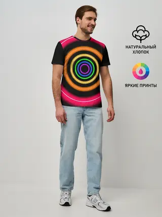 Мужская базовая футболка / Neon