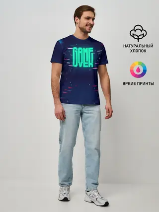 Мужская базовая футболка / Game Over