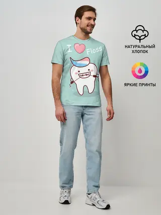 Мужская базовая футболка / Tooth