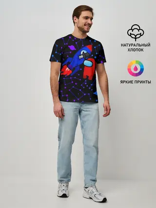Мужская базовая футболка / AMONG US | ROCKET