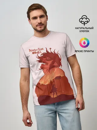 Мужская базовая футболка / Арт Кричащий титан!