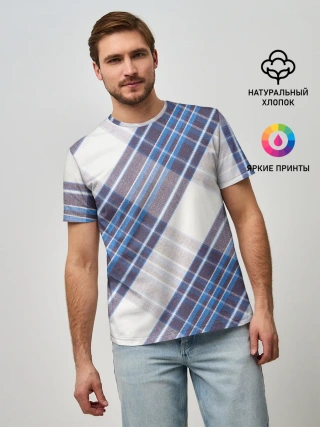 Мужская базовая футболка / Шотландка | Scottish | Tartan