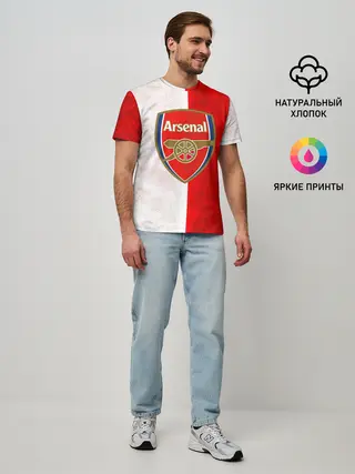 Мужская базовая футболка / FC Arsenal 3D