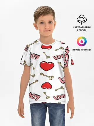 Детская базовая футболка / Valentines Day