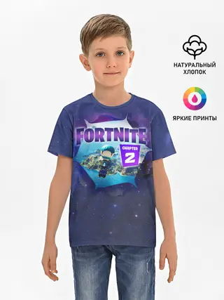 Детская базовая футболка / Fortnite