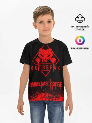 Детская базовая футболка / RAINBOW SIX SIEGE OUTBREAK