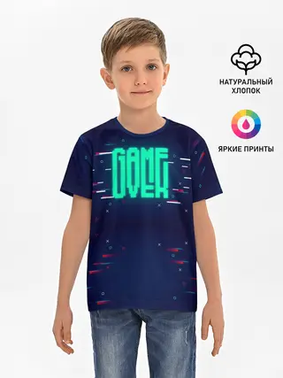 Детская базовая футболка / Game Over