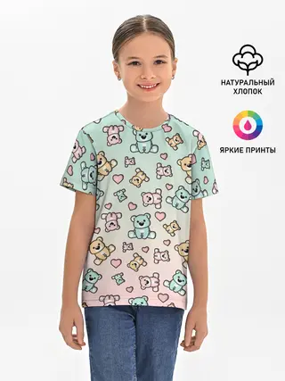 Детская базовая футболка / МИШКИ