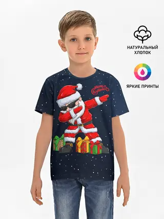 Детская базовая футболка / SANTA DABBING