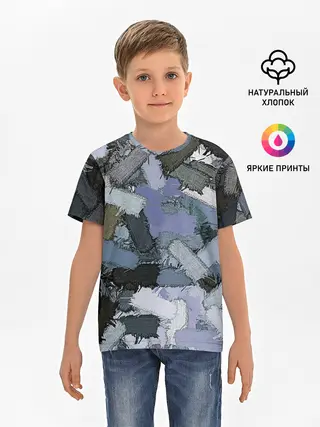 Детская базовая футболка / Patchwork
