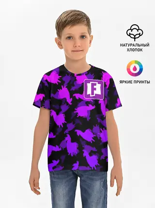 Детская базовая футболка / Fortnite