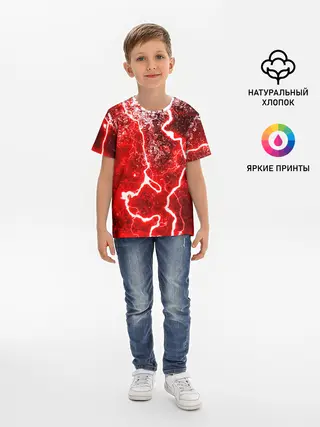 Детская базовая футболка / БРЫЗГИ КРАСОК