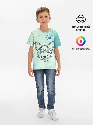 Детская базовая футболка / Корги