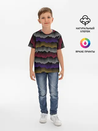 Детская базовая футболка / Волны
