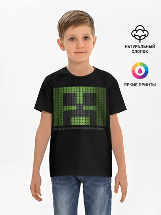 Детская базовая футболка / MINECRAFT CREEPER