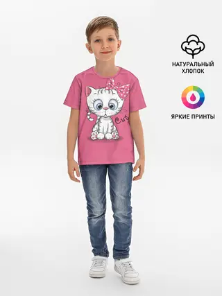 Детская базовая футболка / Cute