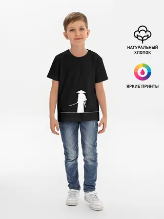 Детская базовая футболка / Одинокий самурай