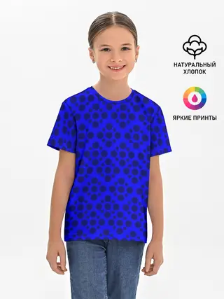 Детская базовая футболка / Ряды круглых узоров