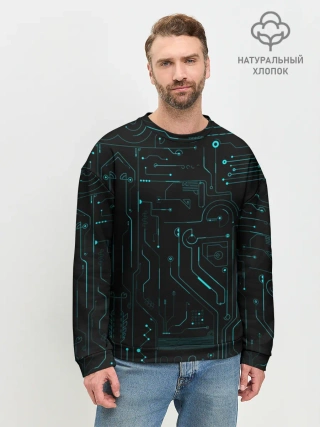 Мужской свитшот базовый / Hi-Tech