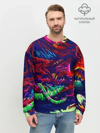Мужской свитшот базовый / Hyper beast