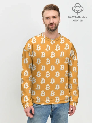 Мужской свитшот базовый / Bitcoin
