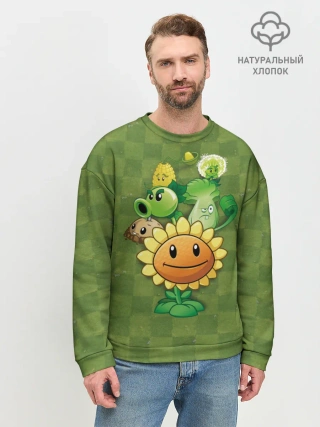 Мужской свитшот базовый / Plants vs Zombies