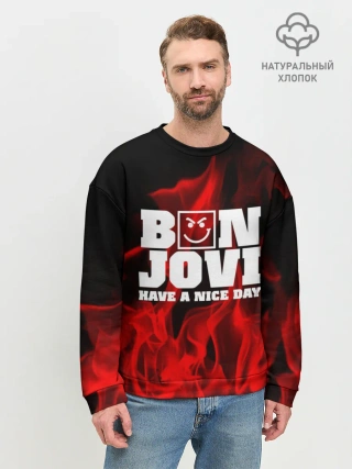 Мужской свитшот базовый / BON JOVI
