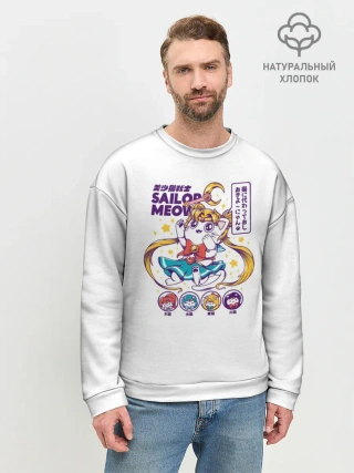 Мужской свитшот базовый / Sailor Meow
