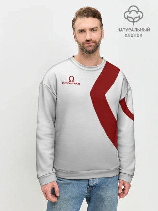 Мужской свитшот базовый / GOD of WAR Татуировки Кратоса