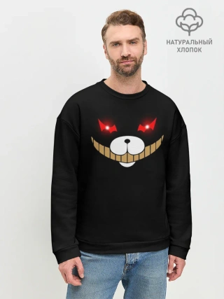 Мужской свитшот базовый / KUROKUMA на черном