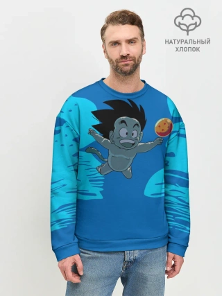 Мужской свитшот базовый / Smells Like Dragon Balls
