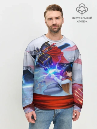 Мужской свитшот базовый / Narberal и Ainz Ooal Gown