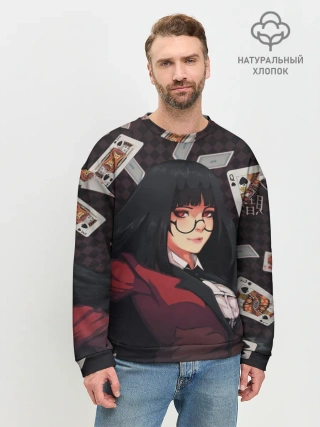 Мужской свитшот базовый / kakegurui yumeko карты