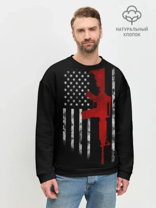 Мужской свитшот базовый / American Patriot