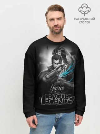 Мужской свитшот базовый / League of Legends, Yasuo