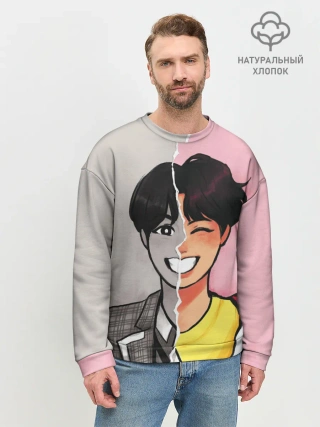 Мужской свитшот базовый / K-Pop