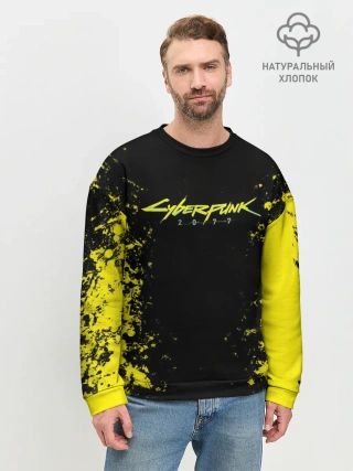 Мужской свитшот базовый / CYBERPUNK 2077