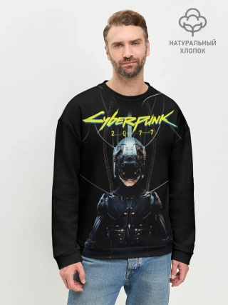 Мужской свитшот базовый / Cyberpunk 2077
