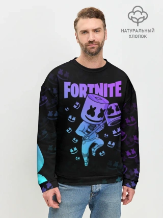 Мужской свитшот базовый / FORTNITE MARSHMELLO