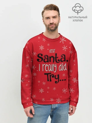 Мужской свитшот базовый / Dear Santa
