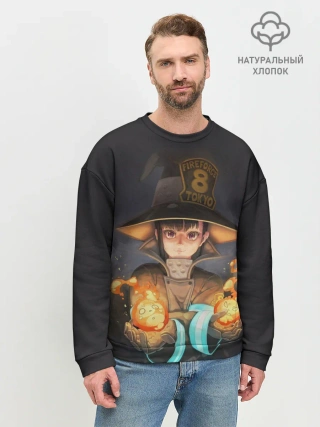 Мужской свитшот базовый / enenno shouboutai Fire Force