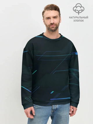 Мужской свитшот базовый / Modern Geometry