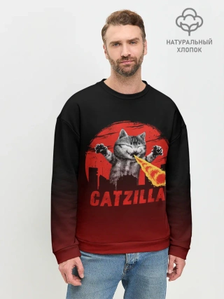 Мужской свитшот базовый / CATZILLA | КЭТЗИЛЛА