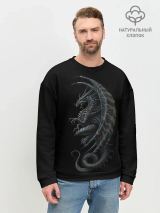 Мужской свитшот базовый / Black Dragon
